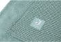 Jollein baby wiegdeken Basic Knit 75x100cm Forest Green Fleece Babydeken Groen - Thumbnail 2