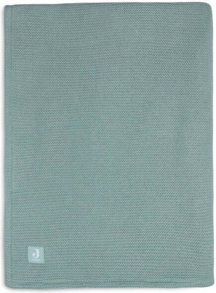 Jollein baby wiegdeken Basic Knit 75x100cm Forest Green Fleece