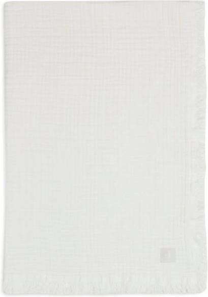 Jollein baby wiegdeken Muslin Fringe 75x100cm Ivory
