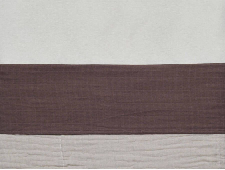 Jollein baby wieglaken 75x100cm wrinkled cotton chestnut