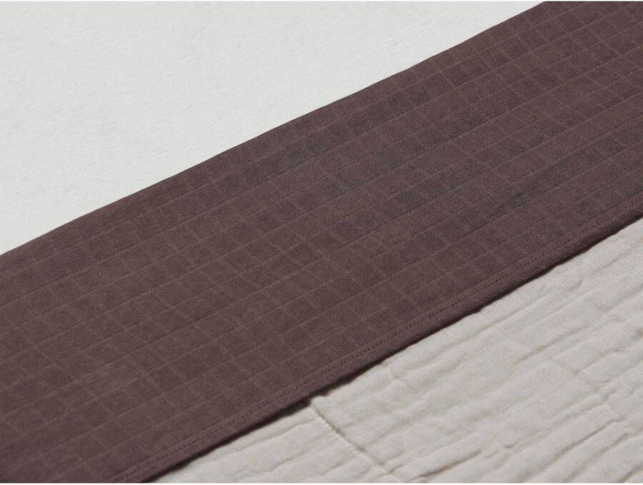 Jollein baby wieglaken 75x100cm wrinkled cotton chestnut