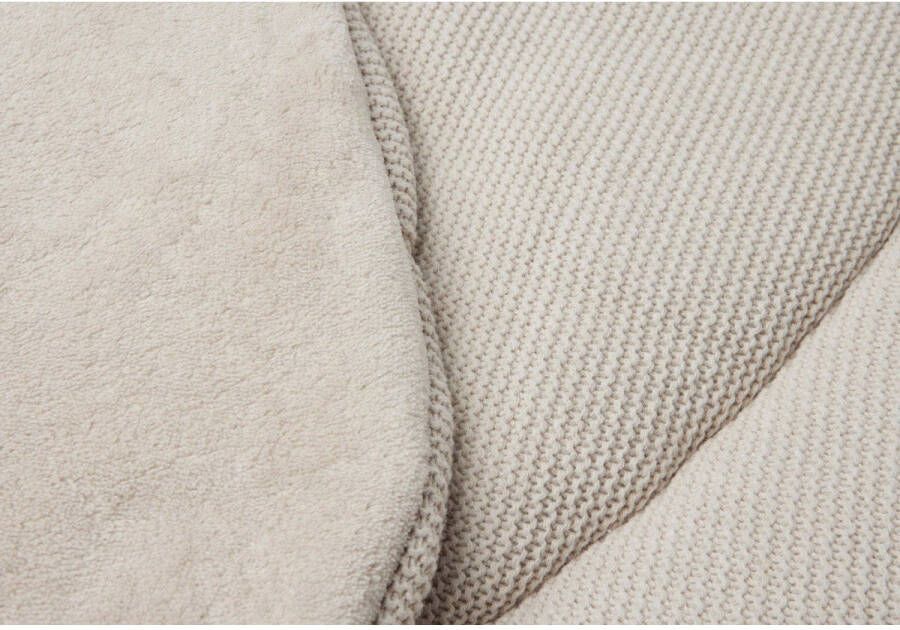 Jollein boxkleed Basic Knit rond 95cm Nougat