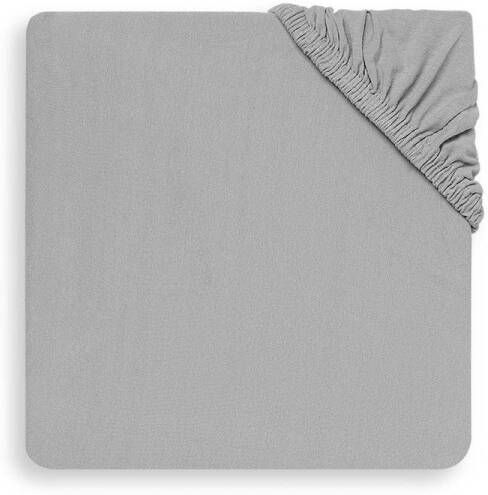 Jollein katoenen hoeslaken wieg 40x80 90cm soft grey