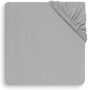 Jollein katoenen hoeslaken wieg 40x80 90cm soft grey Grijs Personage - Thumbnail 2