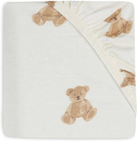 Jollein katoenen jersey wieg hoeslaken 40 50 x 80 90cm Teddy Bear