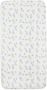 Jollein katoenen wieg hoeslaken Wild Flowers 40 50x80 90cm wit beige grijs - Thumbnail 2