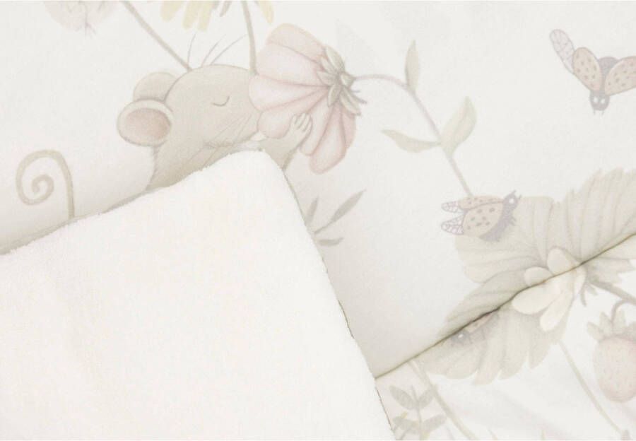 Jollein reversible boxkleed 75x95cm Dreamy Mouse Ivory