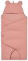 Jollein universele wikkeldeken Basic stripe voor maxi cosi groep 0 rosewood Roze - Thumbnail 2
