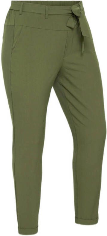 Kaffe Curve skinny broek KCjia olijfgroen