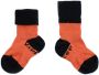 KipKep blijf-sokken 0-12 maanden set van 2 roest zwart Oranje Katoen 6-12 mnd - Thumbnail 2