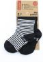 KipKep blijf-sokken 0-12 maanden set van 2 uni streep zwart wit Katoen 0-6 mnd - Thumbnail 2