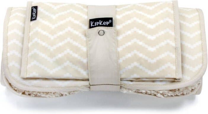KipKep Napper combi: verschoonmatje met teddy + luieretui sandy wig