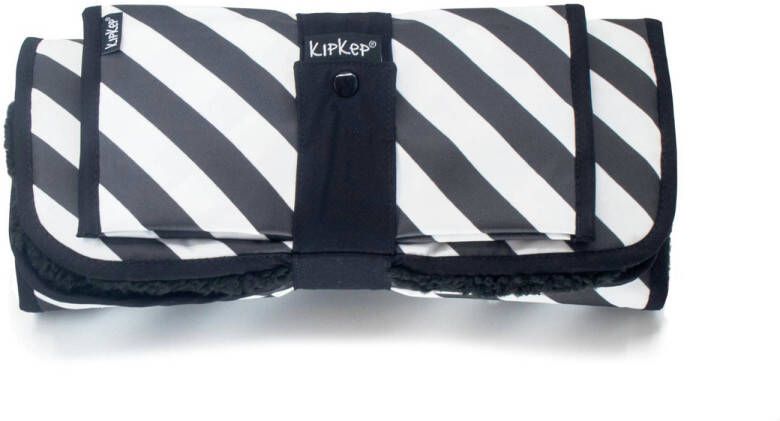 KipKep Napper verschoningsmatje + luieretui Black Stripes