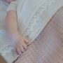 Koeka Crochet baby wieglaken 80x100 cm milky - Thumbnail 3