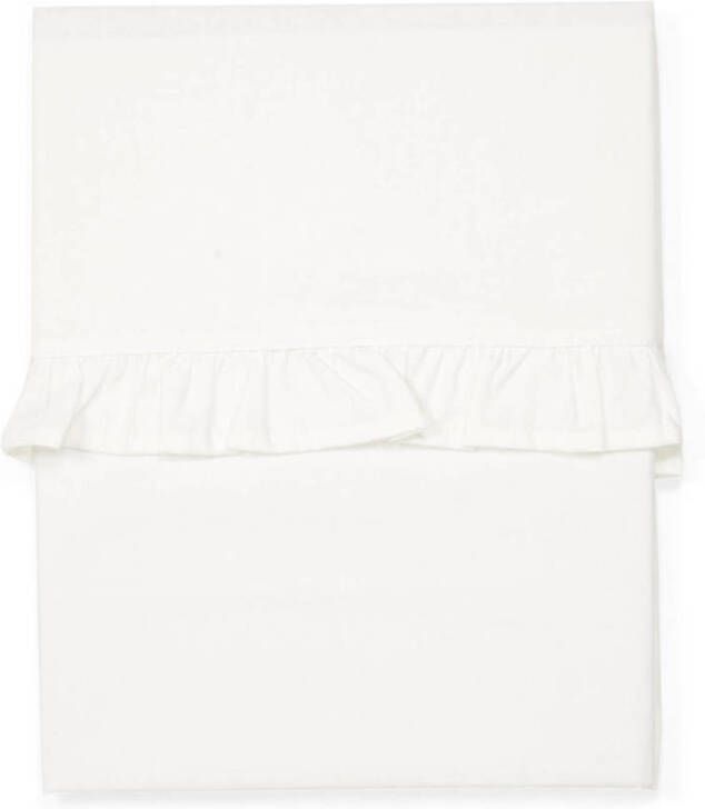 Koeka Ruffle baby ledikantlaken 110x140 cm off white