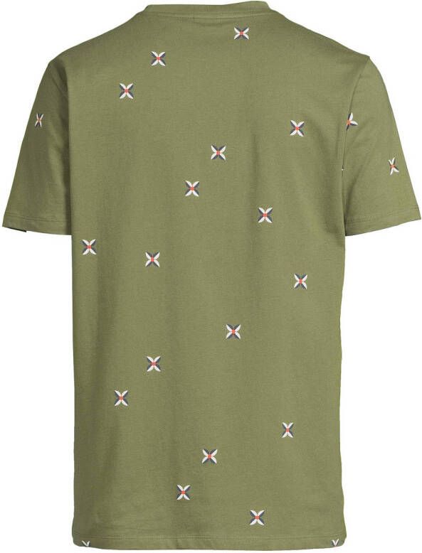 Kultivate regular fit T-shirt van biologisch katoen four leaf clover