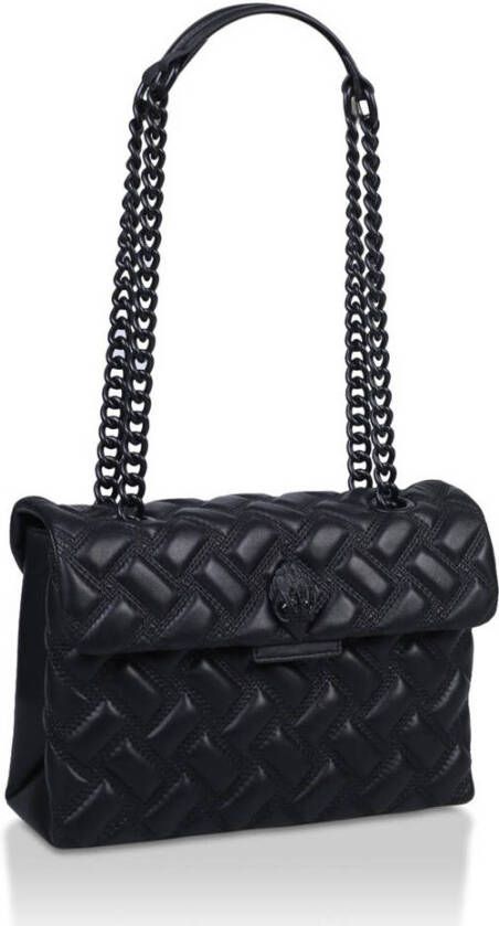 Kurt Geiger leren crossbody tas Kensington Drench zwart