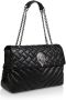 Kurt Geiger Zwarte Gewatteerde Schoudertas met Kettingbanden Black Dames - Thumbnail 3