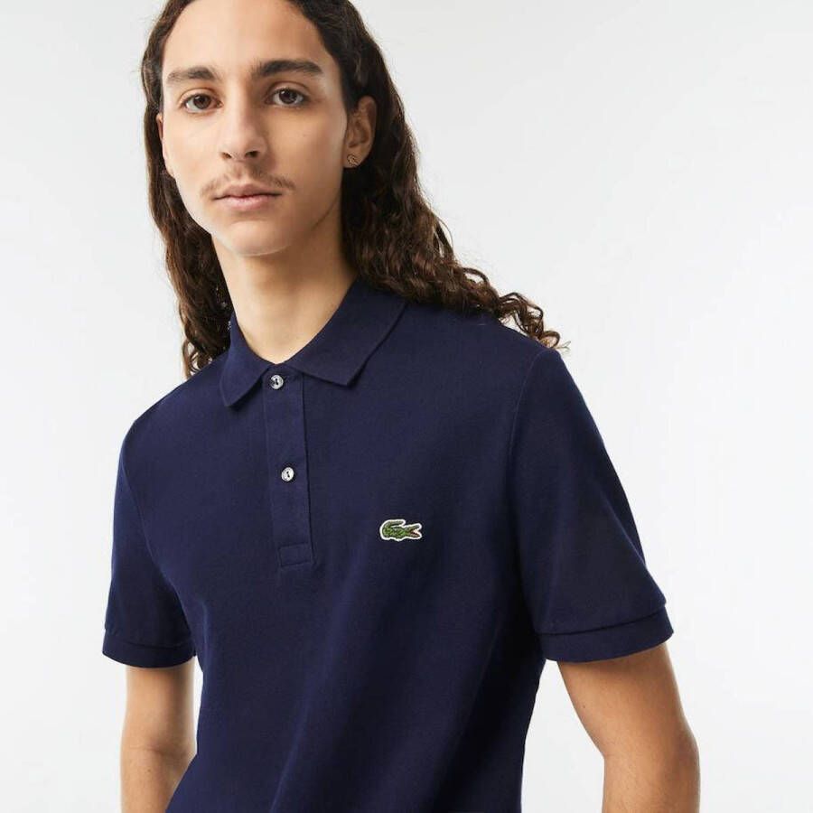 Lacoste slim fit polo navy blauw