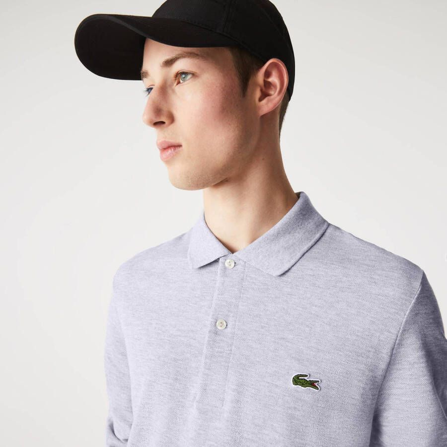 Lacoste slim fit polo met logo cca silver chine