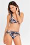 Lascana bikinibroekje met all over print donkergrijs blauw roze - Thumbnail 4