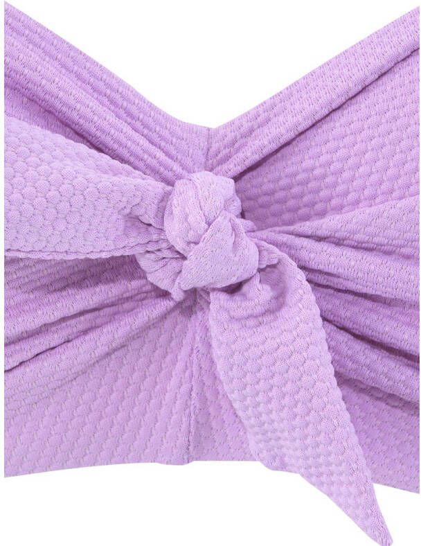 Lascana voorgevormde strapless bandeau bikinitop lila