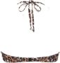 Lascana voorgevormde strapless bandeau bikinitop met panterprint bruin zwart - Thumbnail 5