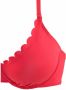 Lascana voorgevormde push-up bikinitop met schulprand rood - Thumbnail 3