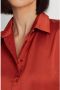 Ralph Lauren Zijden Casual Overhemden met Klassieke Kraag Rood Dames - Thumbnail 3