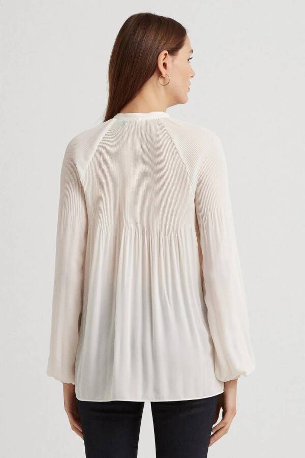 Lauren Ralph Lauren blousetop van gerecycled polyester ecru