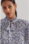 Lauren Ralph Lauren Comfortabele blouse met elastische opstaande kraag model 'ADAR' - Thumbnail 4