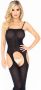 Leg Avenue bodysuit met open kruis zwart - Thumbnail 2