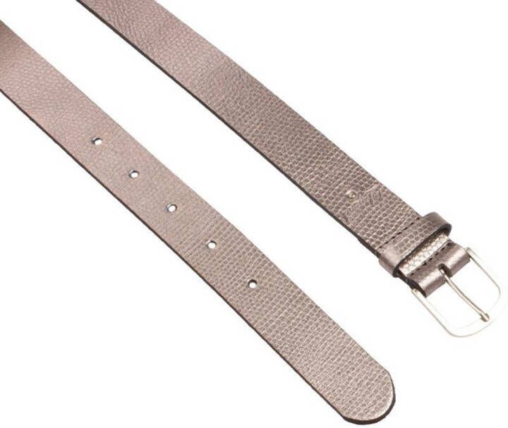 Legend leren riem zilverkleurig