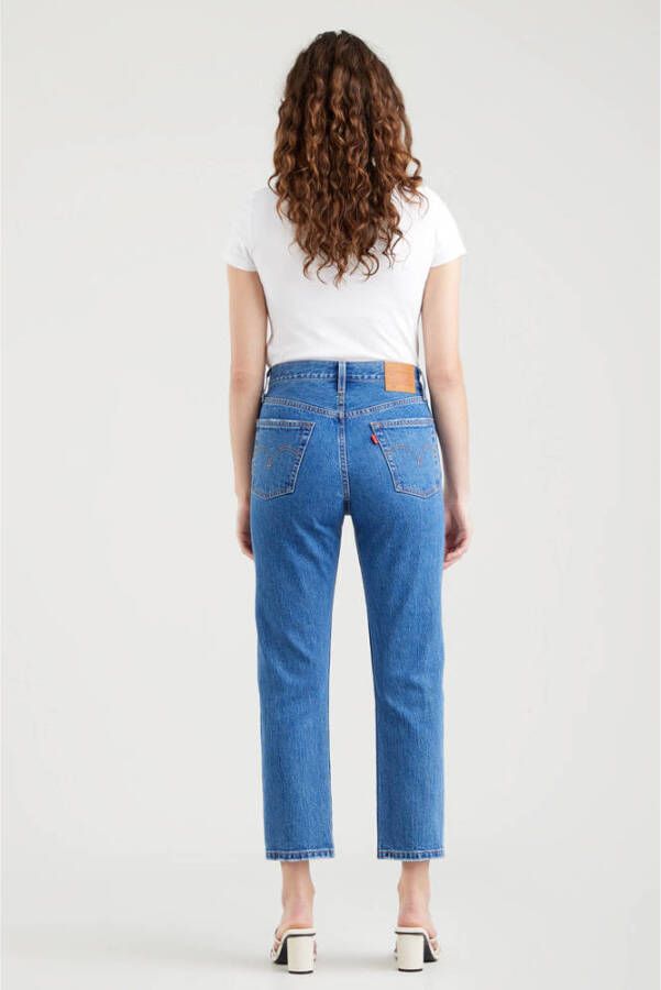 Levi's 501 crop high waist straight fit jeans jazz pop