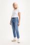 Levi's Blauwe effen dames jeans met ritssluiting en knoopsluiting Blue Dames - Thumbnail 5