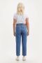 Levi's Blauwe effen dames jeans met ritssluiting en knoopsluiting Blue Dames - Thumbnail 6