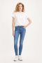Levi's 720 high waist super skinny jeans medium indigo worn in - Thumbnail 5