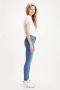 Levi's 720 high waist super skinny jeans medium indigo worn in - Thumbnail 6