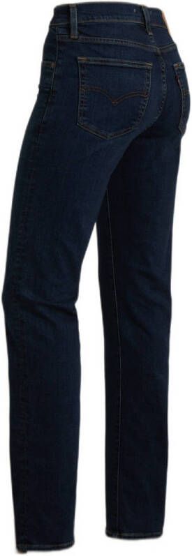 Levi's 724 high waist straight fit jeans dark blue denim
