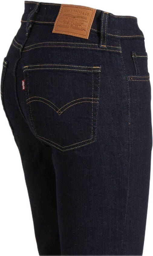 Levi's 724 high waist straight fit jeans dark blue denim