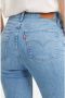 Levi's 724 high waist straight fit jeans light indigo worn in - Thumbnail 5