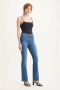 Levi's 712 high waist slim fit jeans medium blue denim - Thumbnail 5