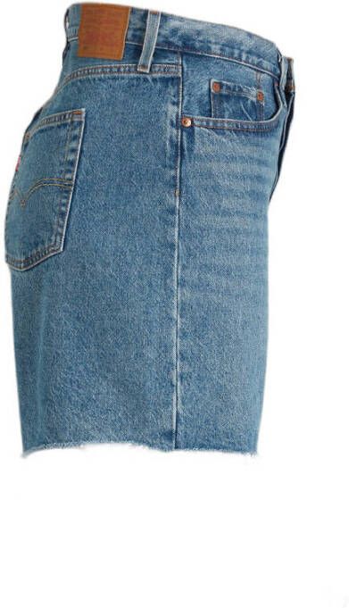 Levi's 90s 501 Shorts (Plus) high waist straight fit jeans short blauw