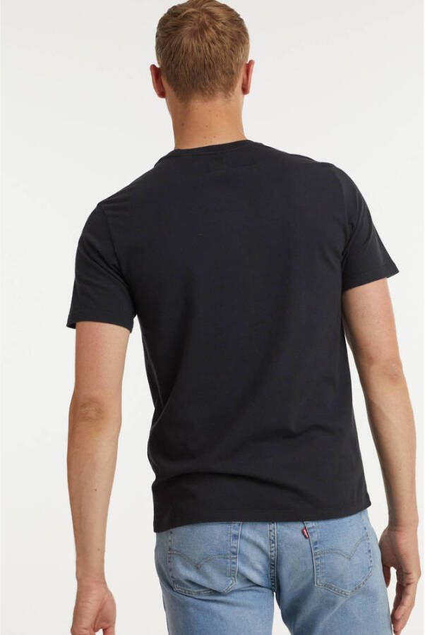 Levi's basic T-shirt original housemark zwart