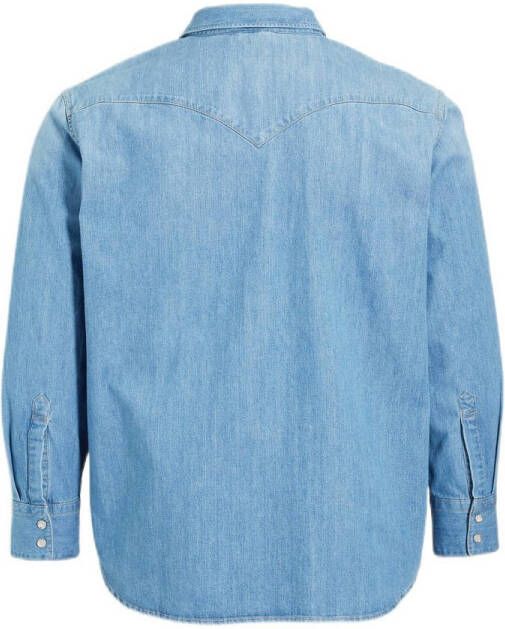 Levi's Big and Tall regular fit denim overhemd Plus Size light indigo