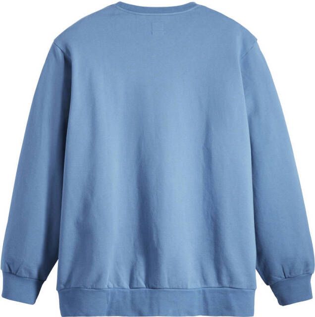 Levi's Big and Tall sweater Plus Size met logo blauw