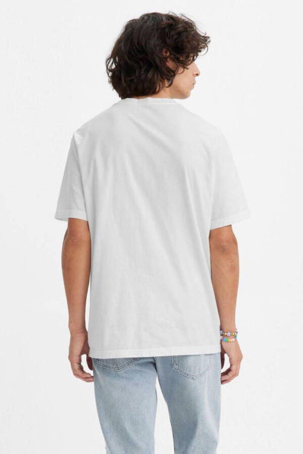 Levi's Big and Tall T-shirt Plus Size met printopdruk wit