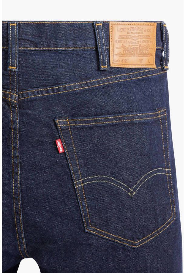 Levi's Big and Tall tapered fit jeans 512 Plus Size donkerblauw