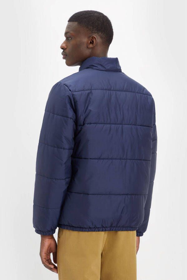 Levi's gewatteerde jas met logo blauw