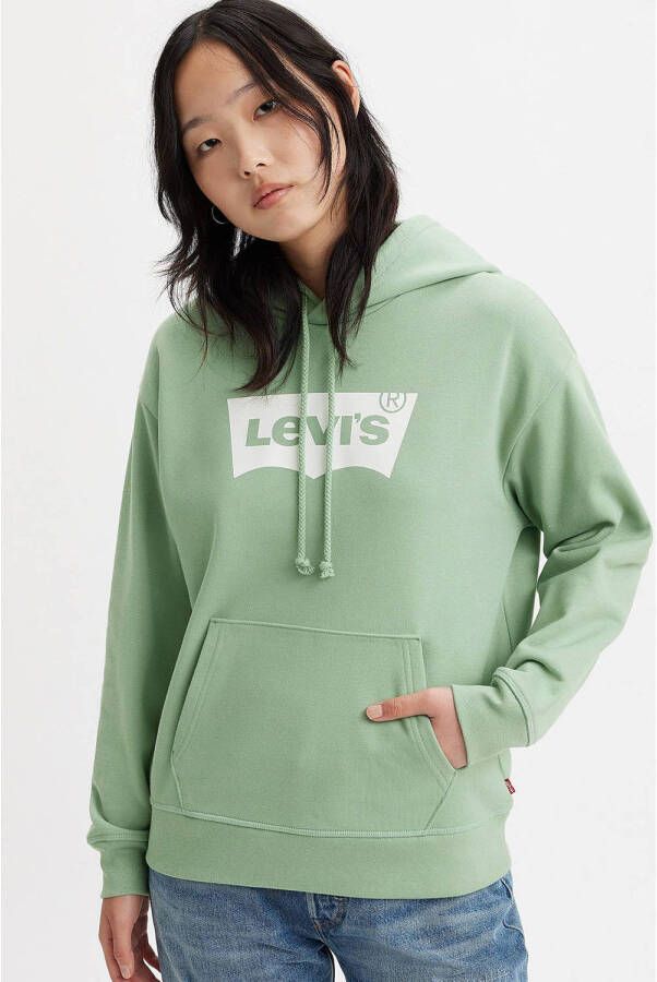 Levi's hoodie met logo groen